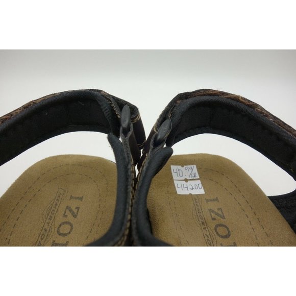 Izod Brown Casual Adjustable Slip On Sandals Shoes Men\'s 11 M main image 4
